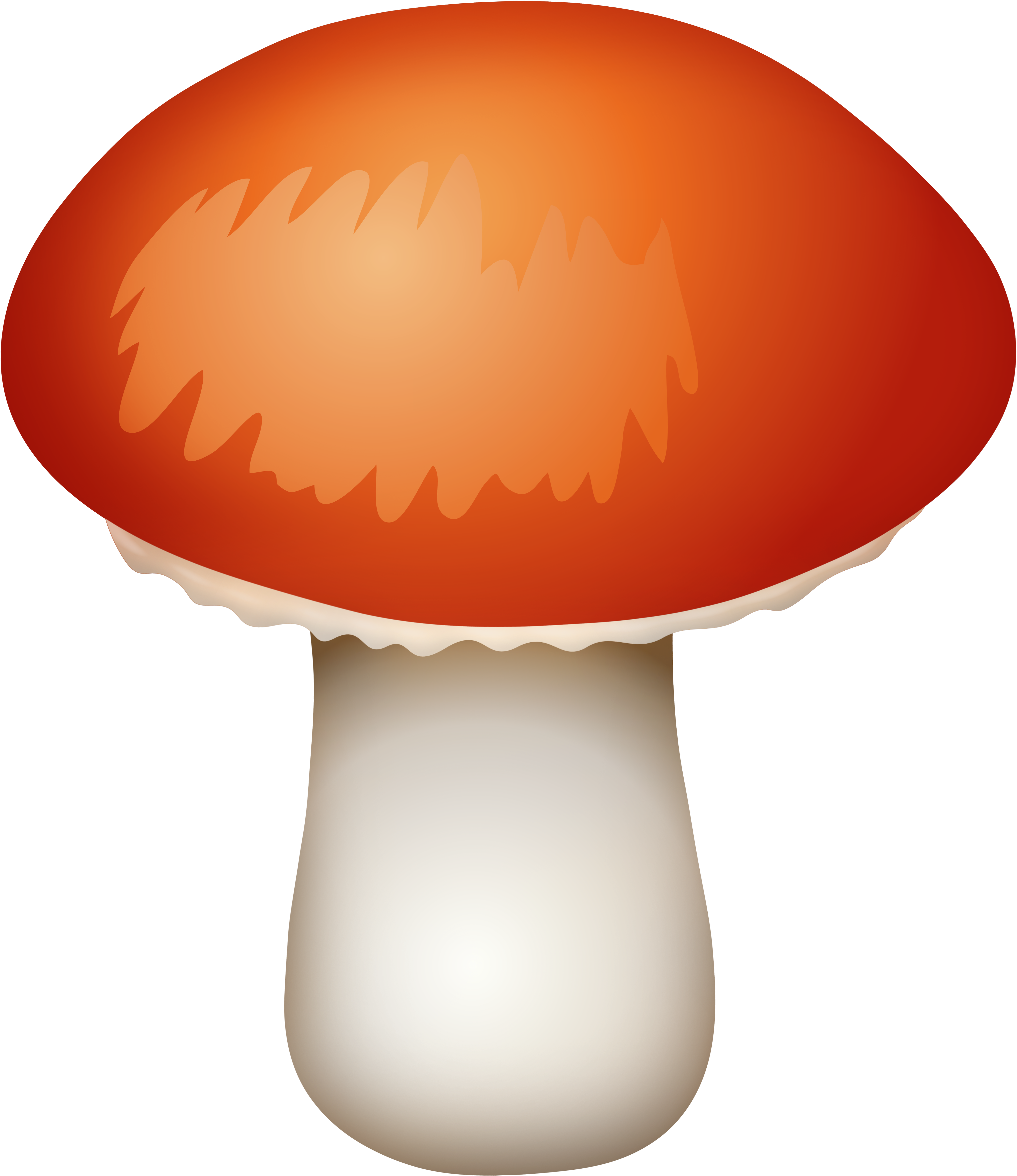 Red Mushroom Png Clipart - Mushroom Png Clip Art (5125x5948), Png Download