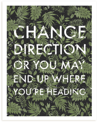 Change Direction Print - Picture Frame (500x500), Png Download