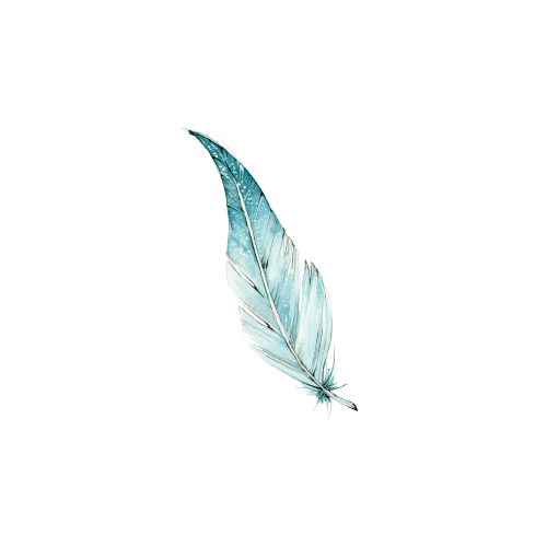 Feather 1 - Emblem (500x500), Png Download