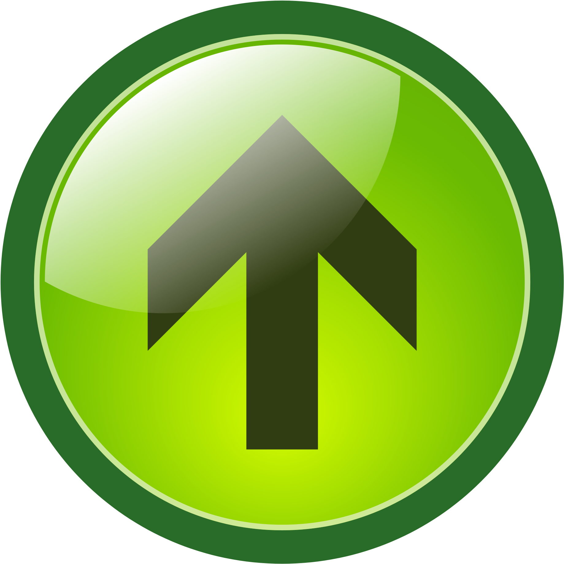 Open - Arrow Up Button Png (2000x2000), Png Download