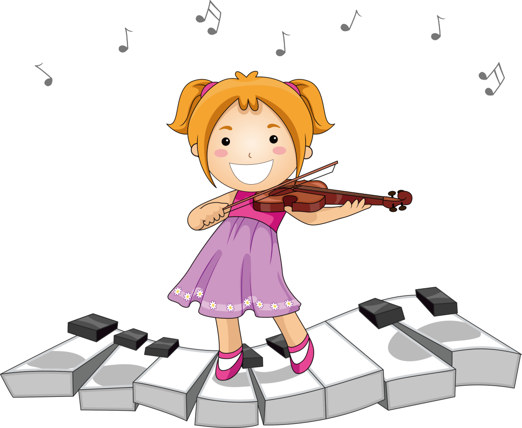 Cartoon Children Piano Decorative Elements - Kids Music Clipart Png (1024x839), Png Download