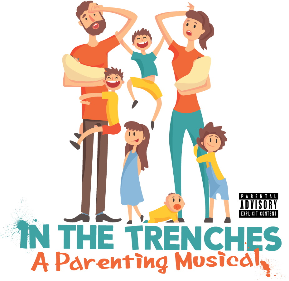 &nbsp - &nbsp - &nbsp - &nbsp - &nbsp - &nbsp - - Family Clipart With Many Children (1000x1000), Png Download