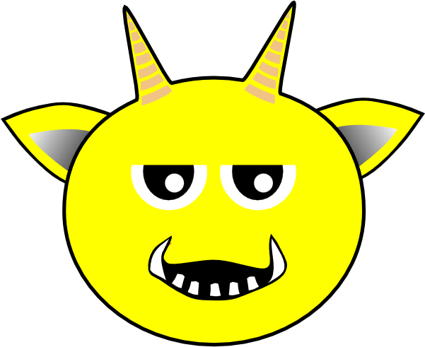 Yellow Demon (600x582), Png Download