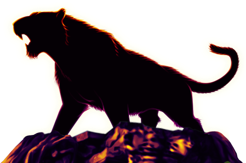 Jungle Tiger Character - Gaming Tiger (510x346), Png Download