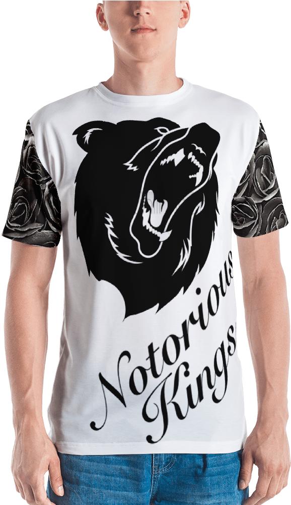 T Shirt Floral Sleeve Mens (1000x1000), Png Download