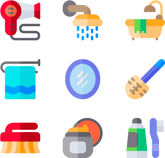 Bathroom 40 Icons - Bath Icons (600x564), Png Download