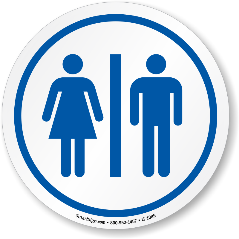 Restrooms Symbol Iso Circle Sign - Flush Toilet Sign (800x800), Png Download