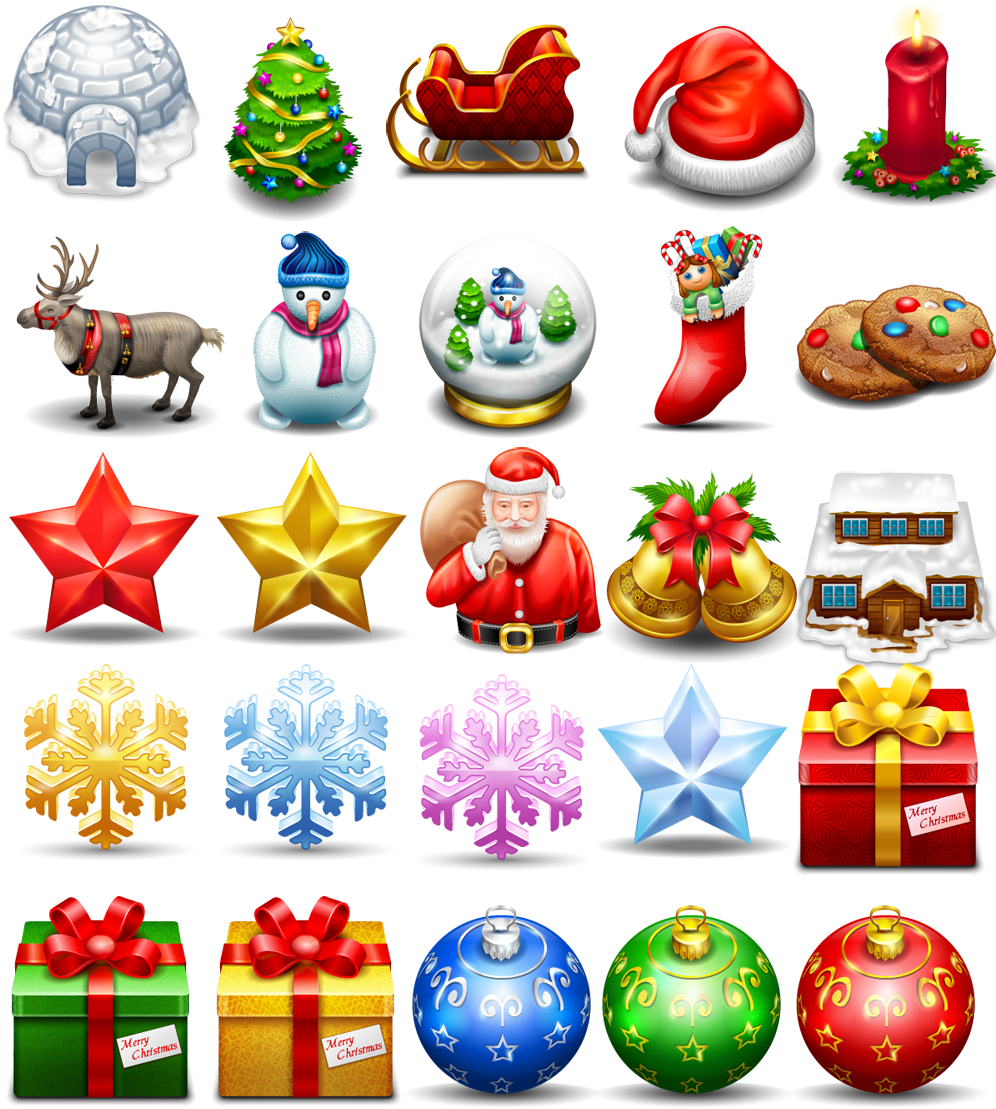 Download Png - Christmas Icons (1000x1167), Png Download