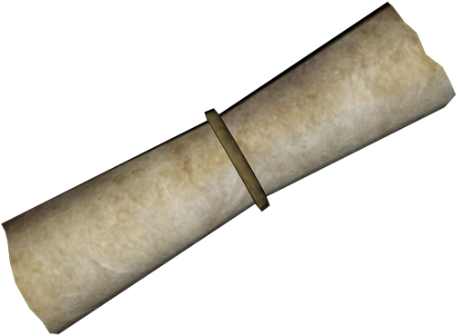 Scroll Of Lightning Bolt - Elder Scrolls Magic Scroll (500x500), Png Download