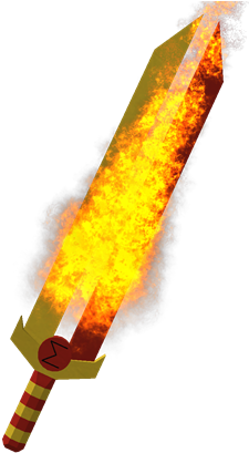 Futuristic Fire Sword - Tansparent Sword With Fire (420x420), Png Download
