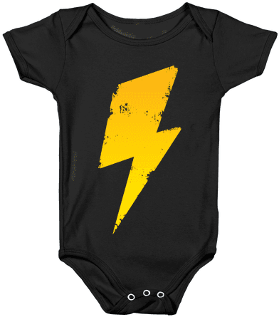 Lightning Bolt Baby Onesy - Thicc Potato (484x484), Png Download