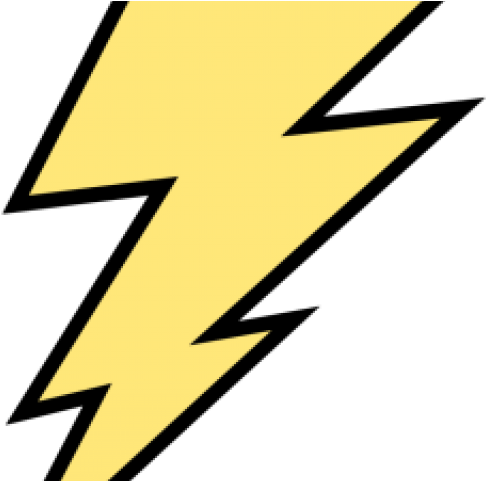 Lightning Bolt Graphic - Lightning Bolt Black And White (640x480), Png Download