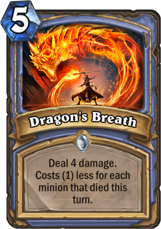 Dragon's Breath - Dragon's Breath Hearthstone (567x811), Png Download