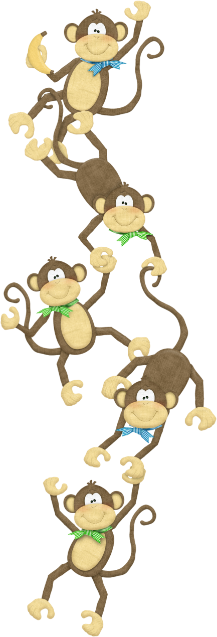 Monkeys ‿t✿p⁀ - 3 Inch Cute Monkey Pinback Button Backpack Pin 27087960 (488x1280), Png Download