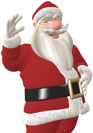 Santa Claus 1843970 960 - Umarmung Mit Sankt Personalisiert Von Sankt Fleecedecke (540x510), Png Download
