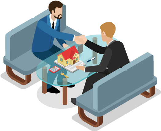 Business Partners - Sitting (535x459), Png Download