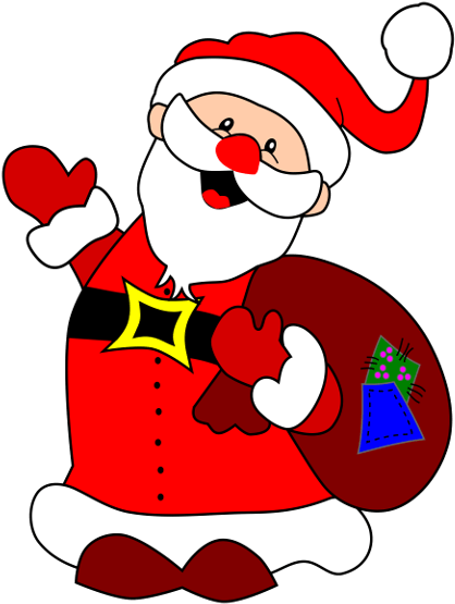 Coloring Pages - Christmas Characters Santa (600x600), Png Download