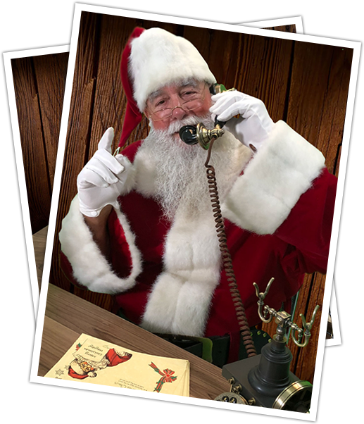 Every Letter Comes With Reindeer Food, A Phone Call - Santa Claus (517x602), Png Download