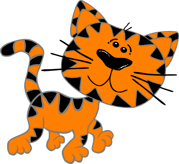 Cat Clipart Animated - Animated Clip Art Walking (600x551), Png Download
