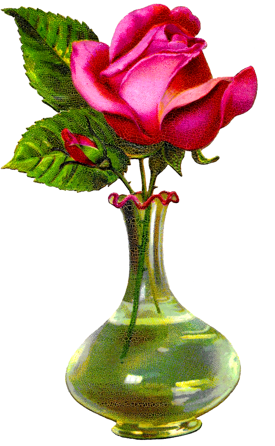Vase Clipart 2 Flower - Flower Vase Clipart Png (995x1600), Png Download
