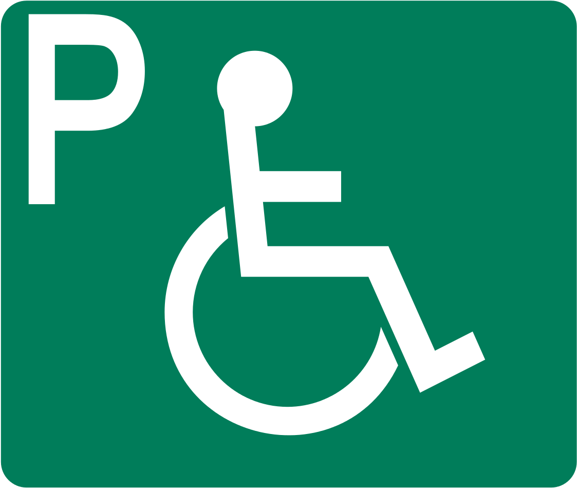 Aparcamiento Para Personas Con Discapacidad - Ada Compliant Americans With Disabilities Logo (1197x1024), Png Download