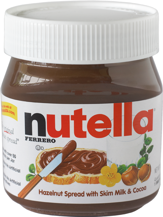 Ferrero • Nutella - Nutella 13 Oz Jar (800x800), Png Download