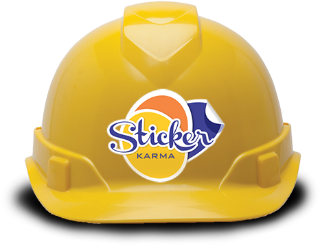 Hard Hat Sticker (600x400), Png Download
