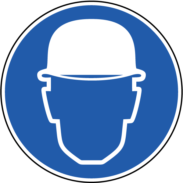 Wear Hard Hat Label - Accident (600x600), Png Download