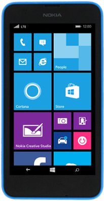 Boost Mobile - Nokia Lumia 635 Blue (396x396), Png Download