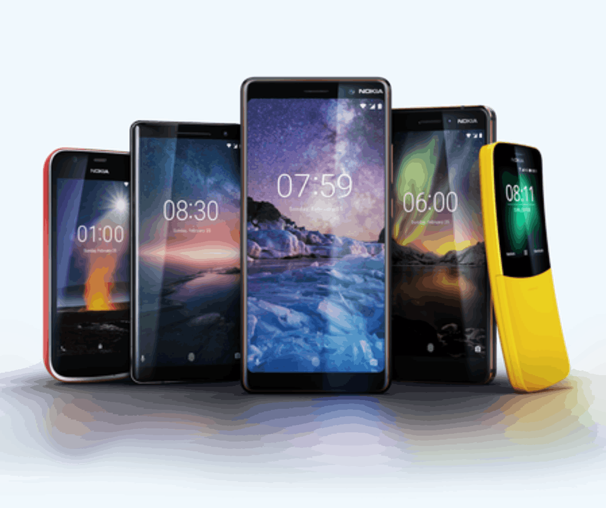 Nokia At Mobile World Congress - Nuevos Telefonos Nokia 2018 (1240x1040), Png Download