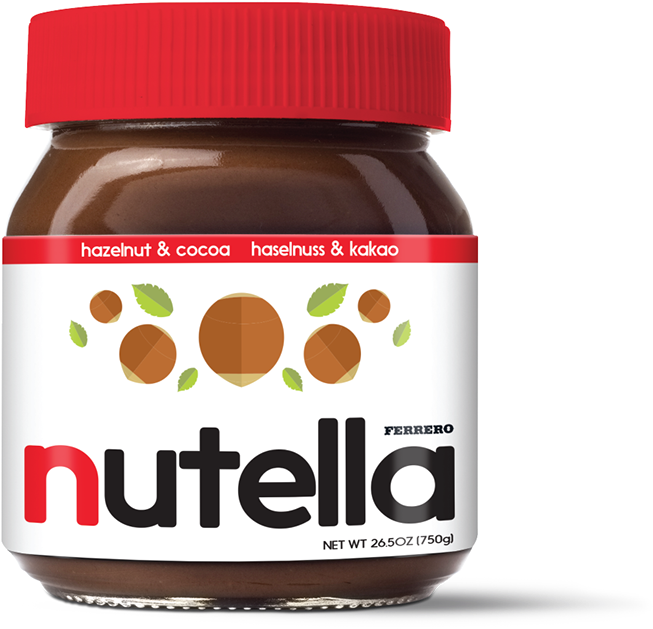 Directed By A Theme Of "cult Status" My Rebrand Of - Label Design Nutella Chocolate (1200x927), Png Download