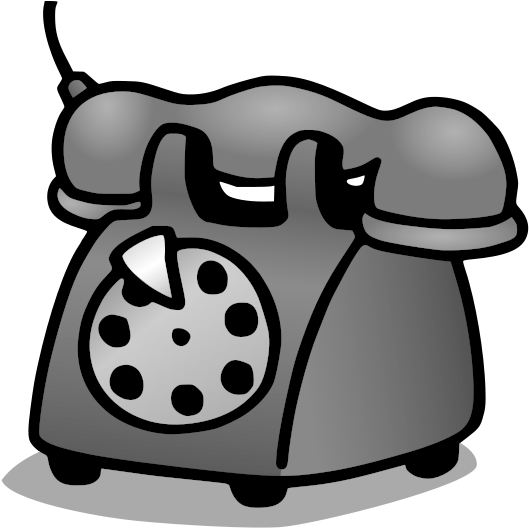 Old Phone Clip Art (566x800), Png Download