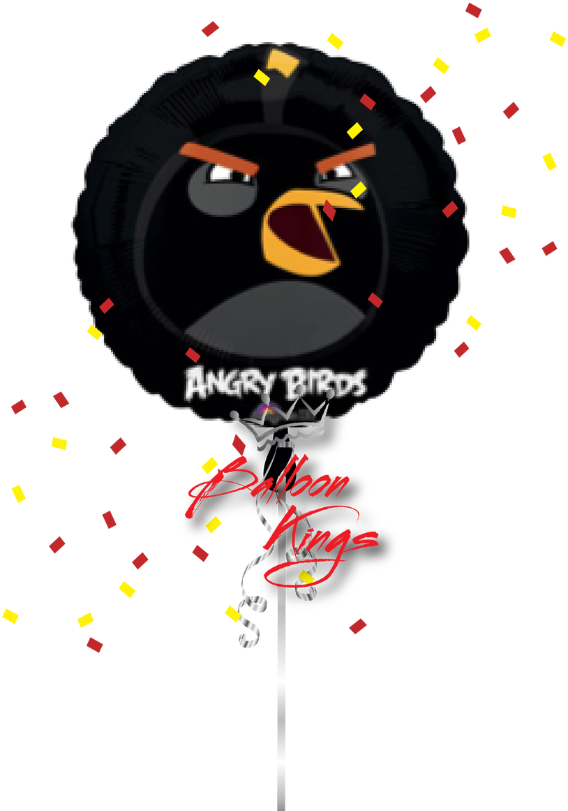 Angry Birds Black - 45cm Angry Birds Black Bird (1071x1280), Png Download