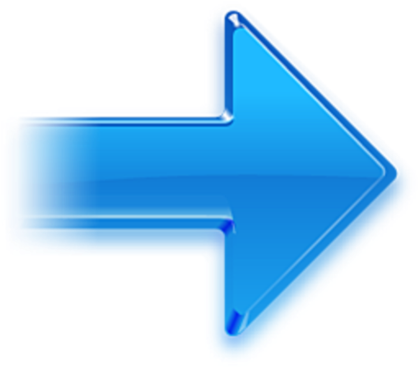 Right Arrow Blue Png - Arrow Icon (600x600), Png Download