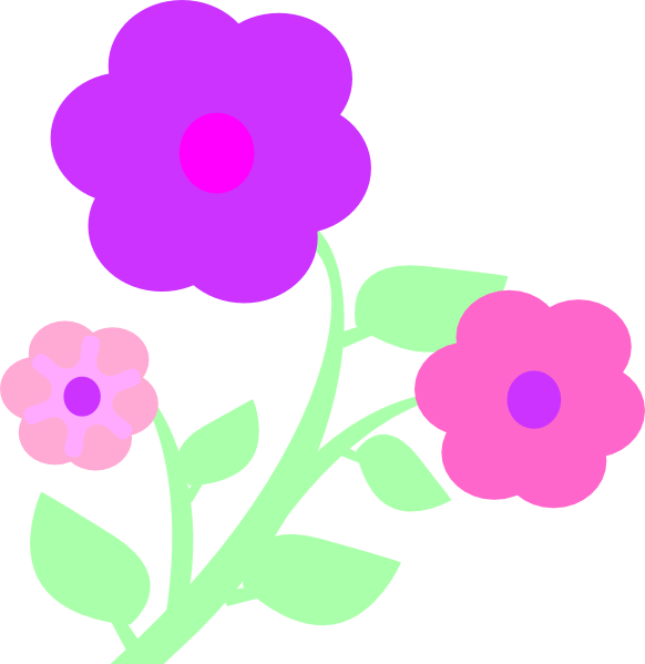 How To Set Use Pastel Flowers Clipart (582x599), Png Download