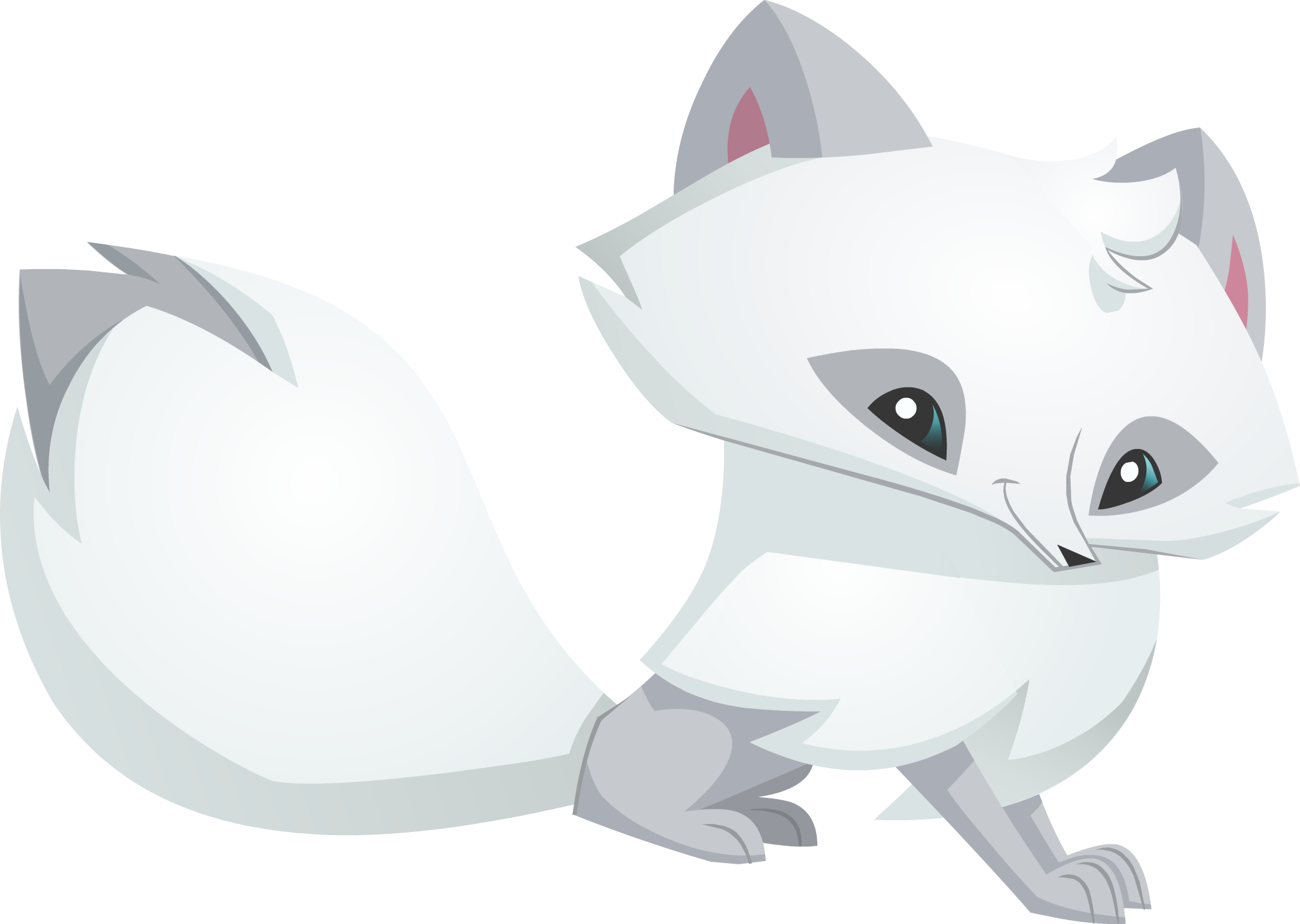 Animal Jam Arctic Fox (2090x1486), Png Download