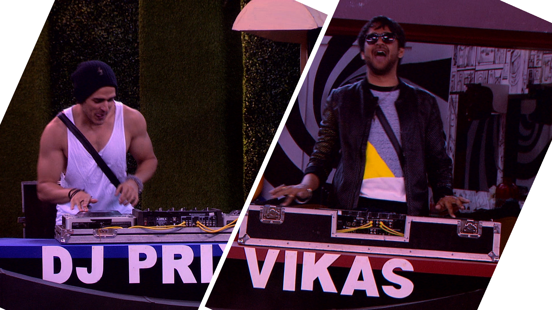 Vikas And Priyank Battle It Out In Bigg Boss - Bigg Boss 11 Dj Task (1920x1080), Png Download