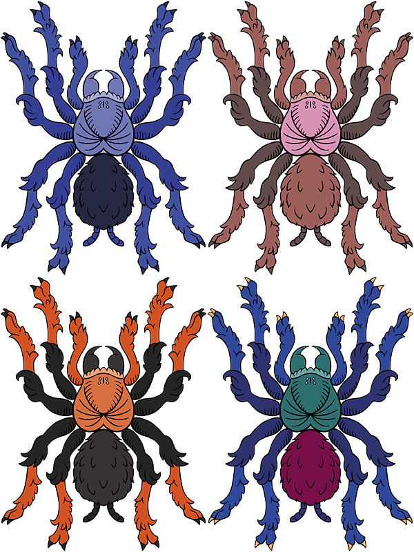 Heraldict-colors - Heraldic Spider (600x800), Png Download