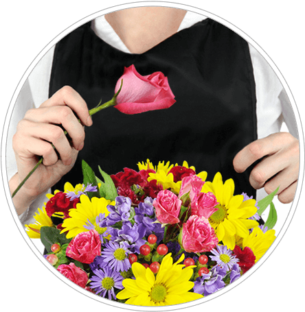 Gift Flowers (445x500), Png Download