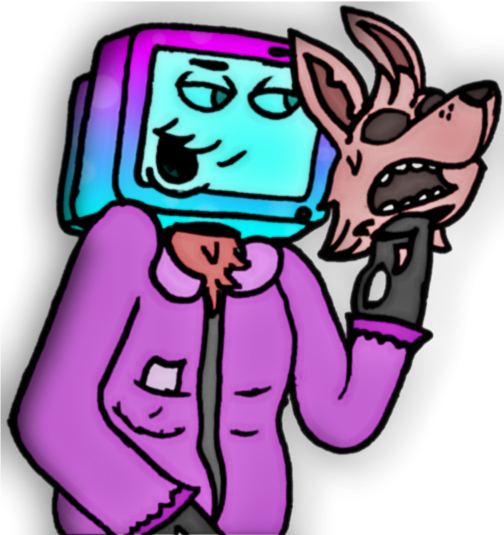 Fan Artif Instead Of The Tv Head, Pyro Puts On A Fox - Tv Head Pyro (1016x1080), Png Download