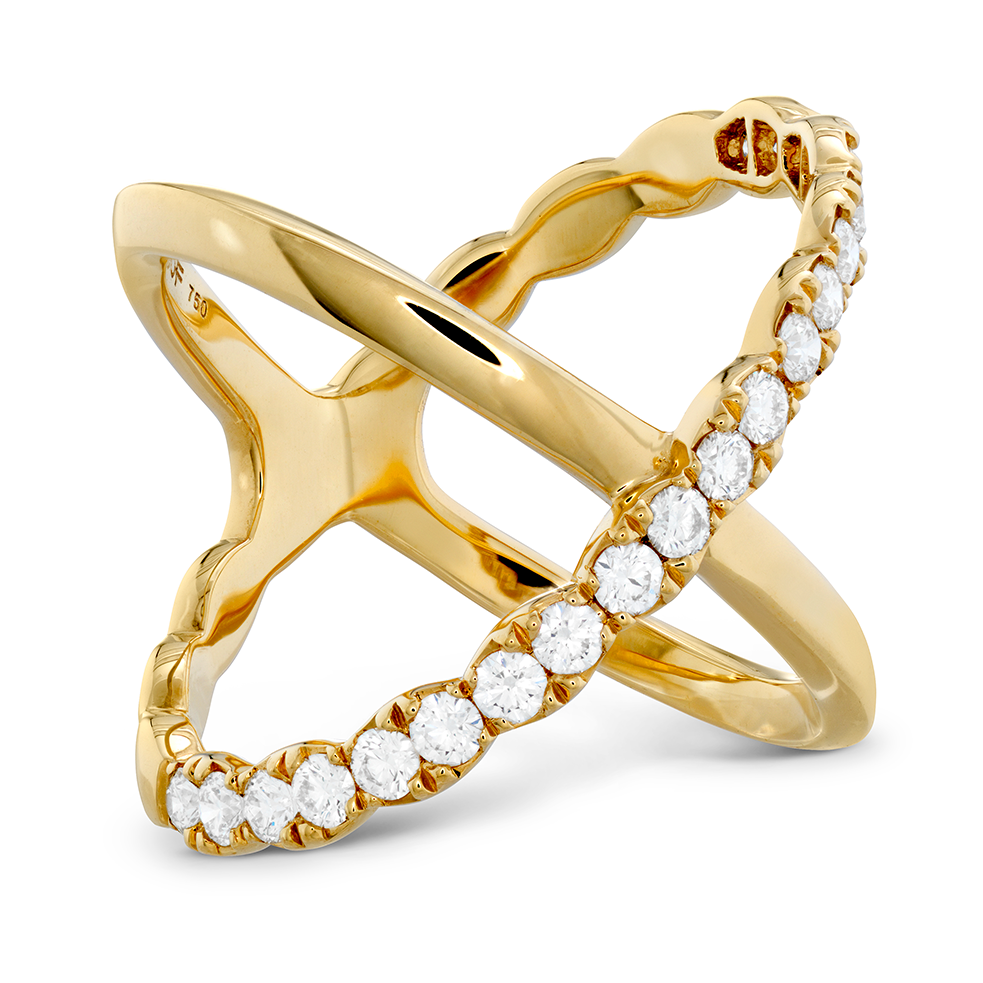 Hearts On Fire Criss Cross Ring (1395x1048), Png Download