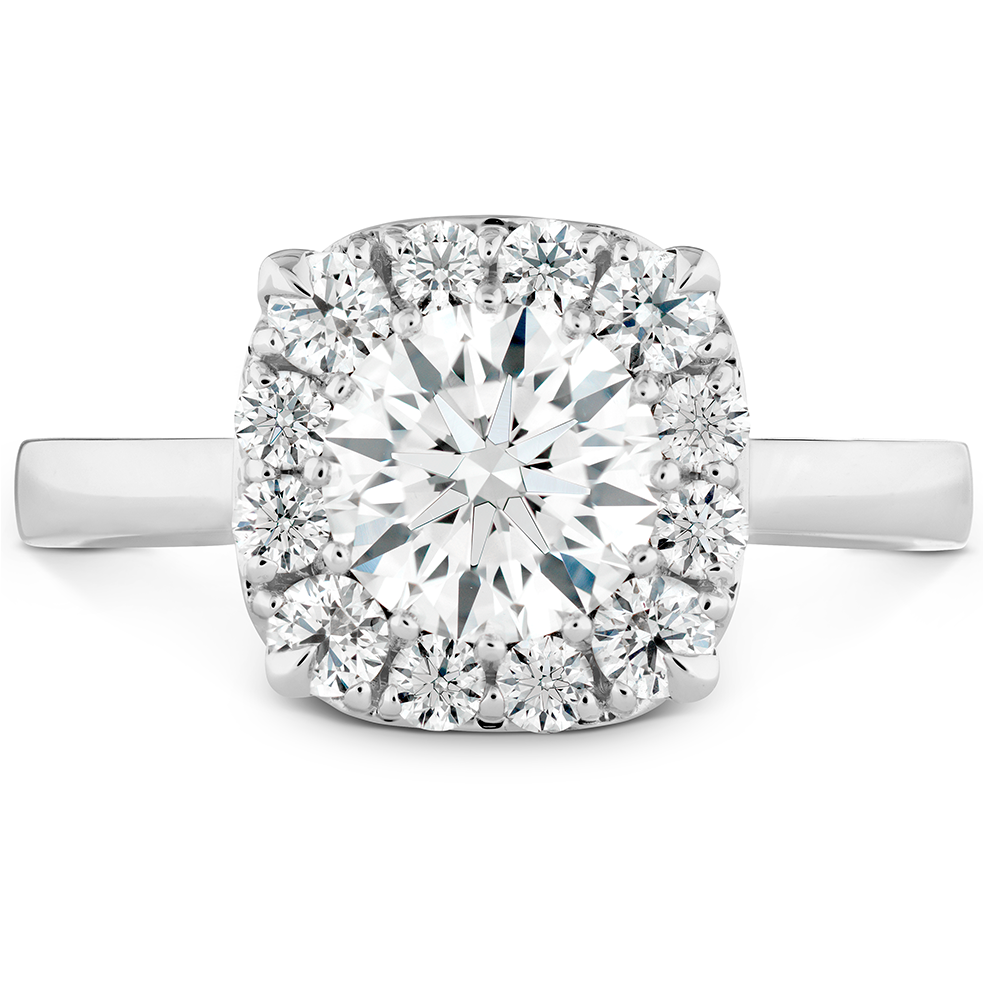 Round Diamond Engagement Ring Illusion (1475x1108), Png Download