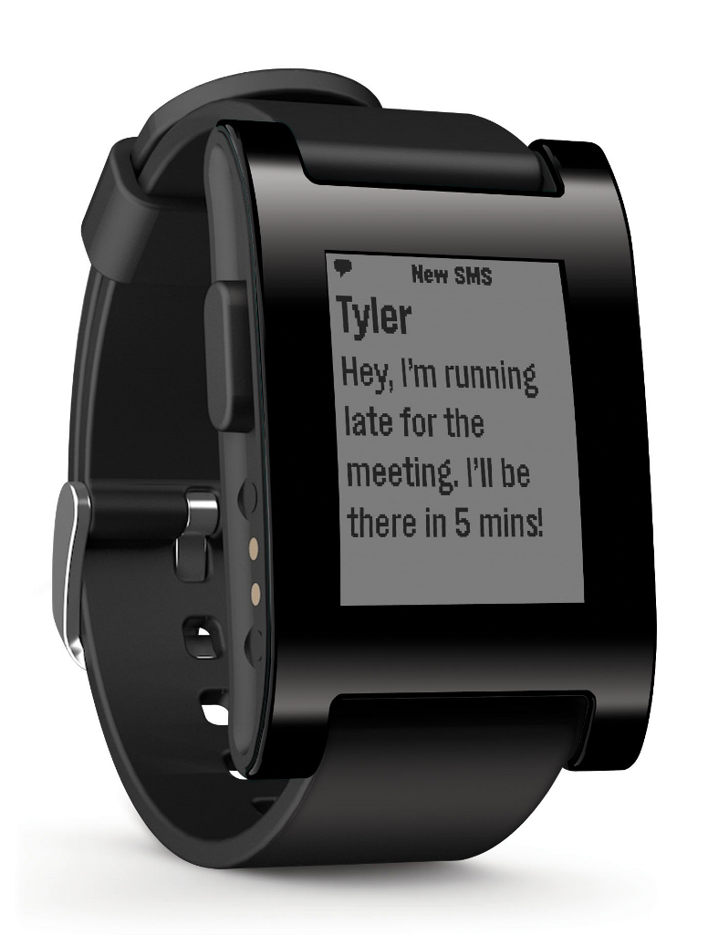 Pebble Smartwatch (875x1024), Png Download