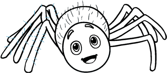 Drawn Spider Spider Black And White - Imagens De Aranha Desenho (640x480), Png Download