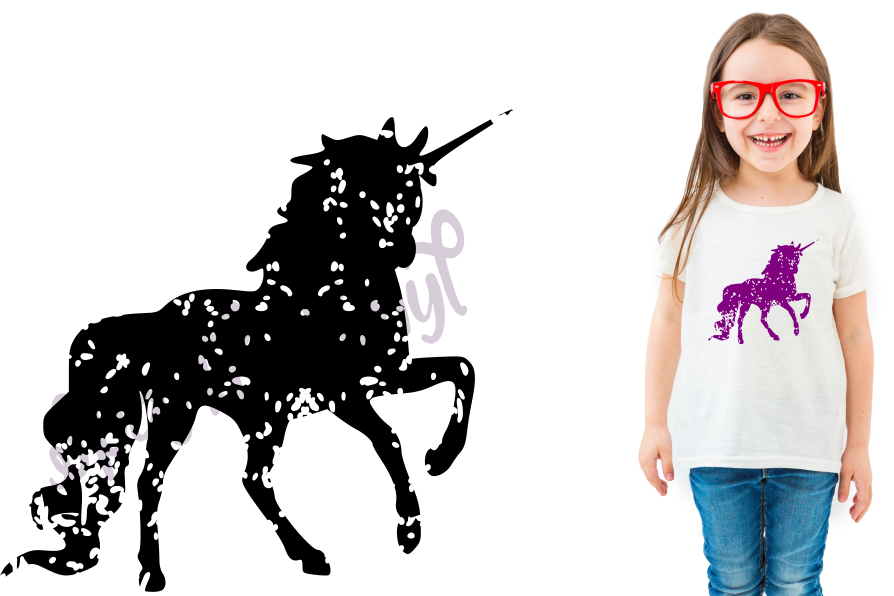 Svg Distressed Grunge Unicorn Silhouette Svg Design - Unicorn Silhouette (894x596), Png Download