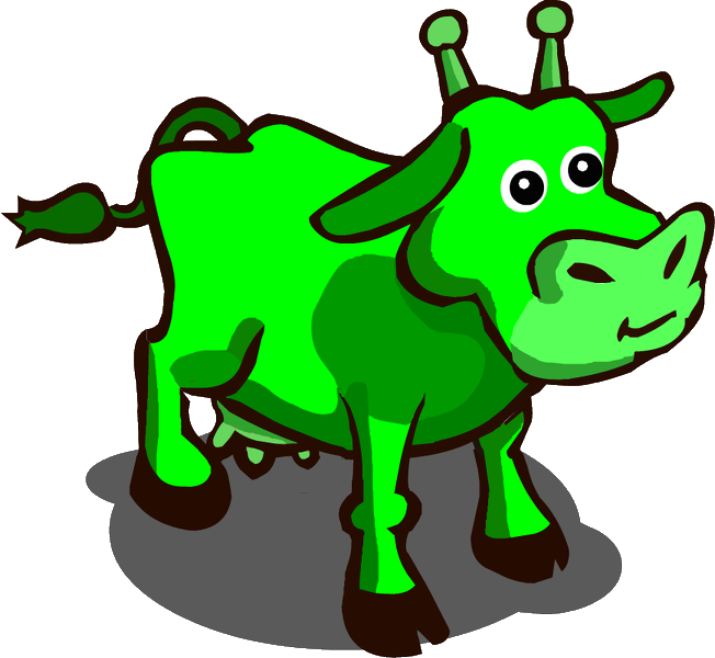 B0v1ne 09 Icon - Farmville Alien Cow (652x600), Png Download