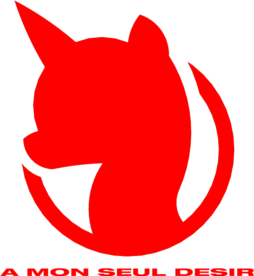 Simple Background, The Lady And The Unicorn, Transparent - Gundam Unicorn Silhouette (925x925), Png Download