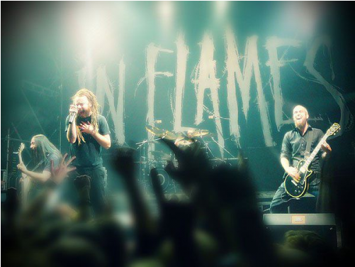 In Flames - Flames Live (500x500), Png Download
