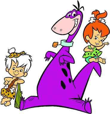 Pebble With Friend Image - Pebbles Bam Bam And Dino (400x400), Png Download