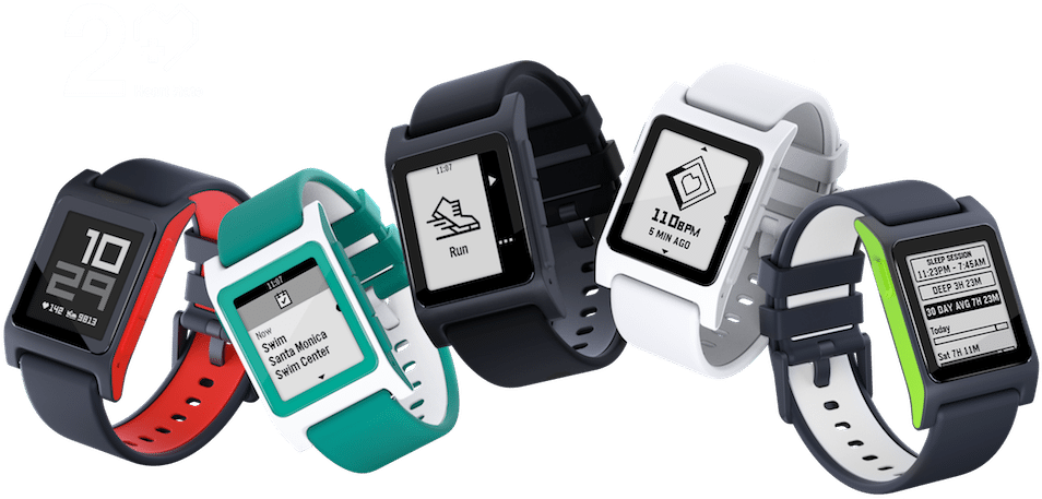 Pebble2lineup - Pebble Smartwatch 2se Black Smartwatch (1000x580), Png Download